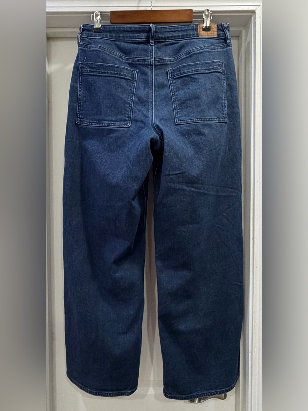 American Eagle Outfitters Stretch Super High-Rise Baggy Wide Leg Jeans Size 12 R - Picture 2 of 13
